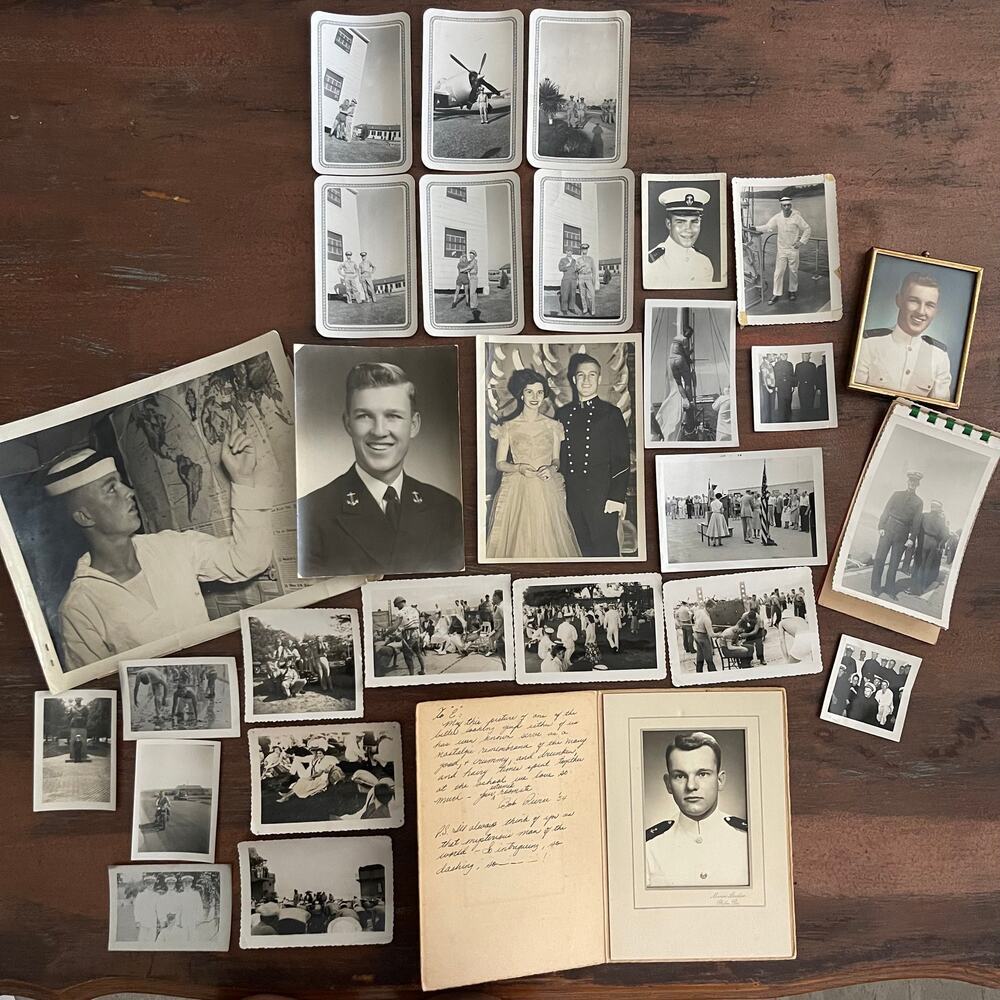 Vintage Military 1940's 1950' Soldiers Antique Photograph Official U.S.Navy